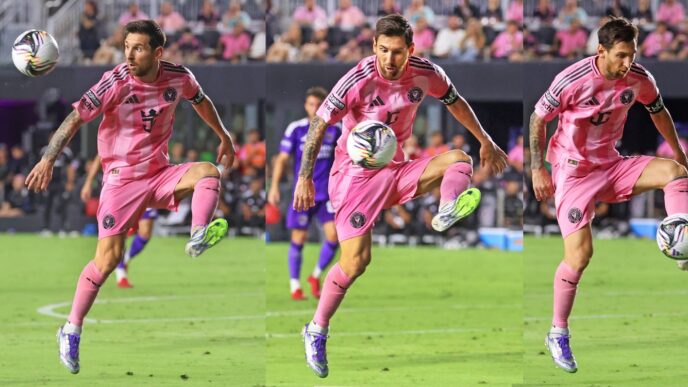 El genio Lionel Messi en acción con el Inter Miami. Créditos: Jon Van Woarden